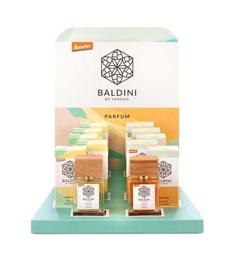 Zestaw Perfumy BIO Baldini + testery i stand reklamowy Zestaw Perfumy BIO Baldini + testery i stand reklamowy